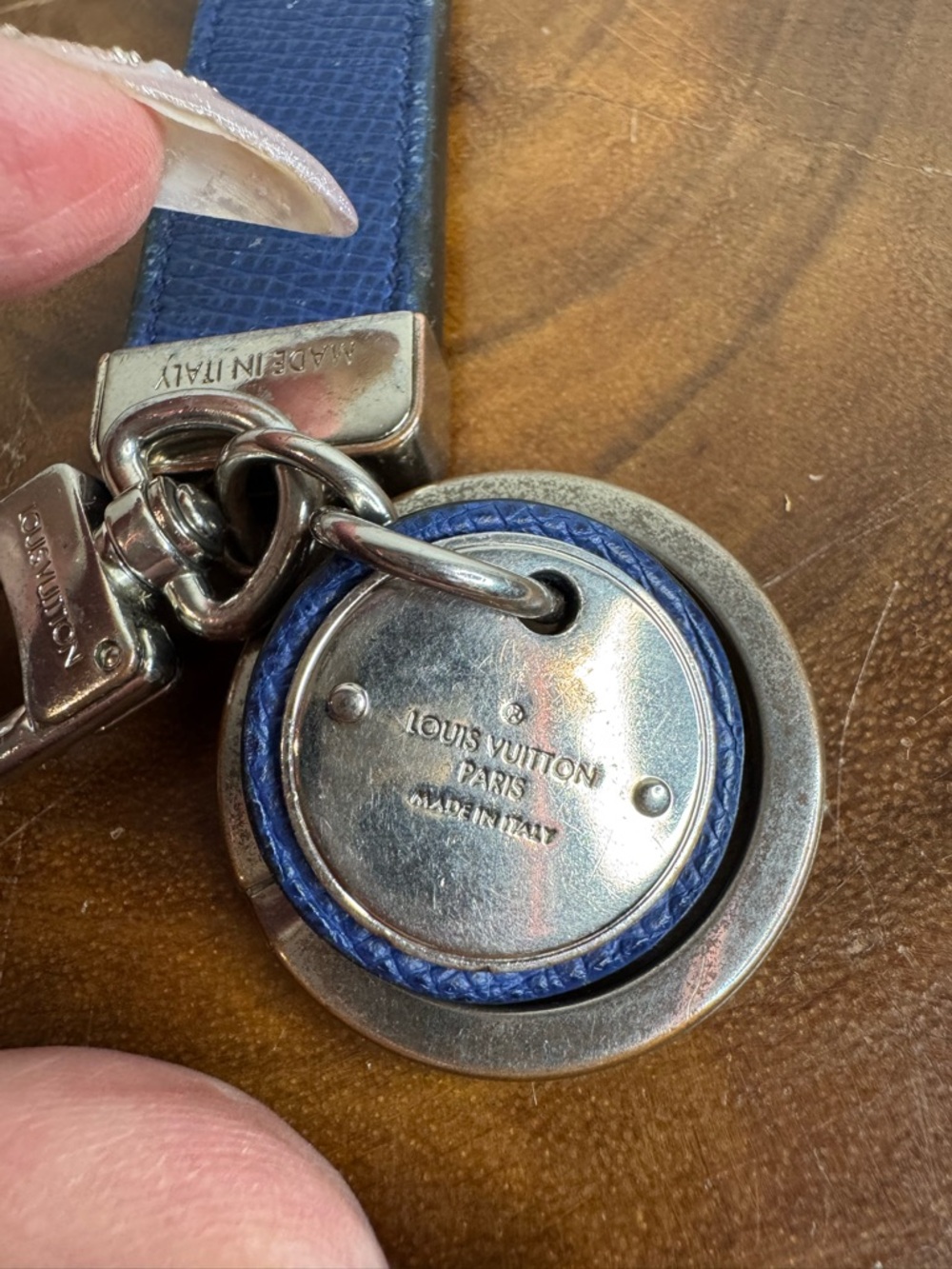 LUIS VUITTON Neo LV Club Bag Charm And Key Holder in Cobalt Monogram Canvas. - Picture 5 of 8